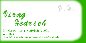 virag hedrich business card